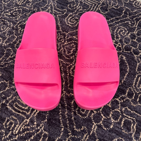 Balenciaga Chunky Slides | Pink | 12US - Picture 1 of 5